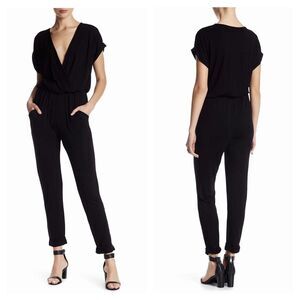 Young Fabulous & Broke Colleen Black Jumpsuit Sz S Loungewear Evening Monochrome